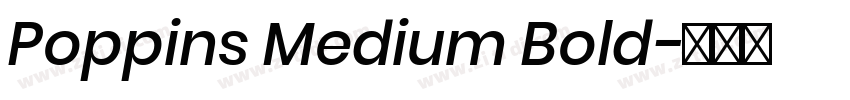 Poppins Medium Bold字体转换